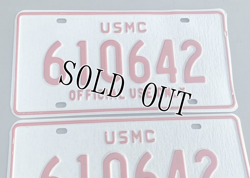 画像3: 海兵隊実物 ハマー/ハンビー ナンバープレート 2枚セット ぺア (3)