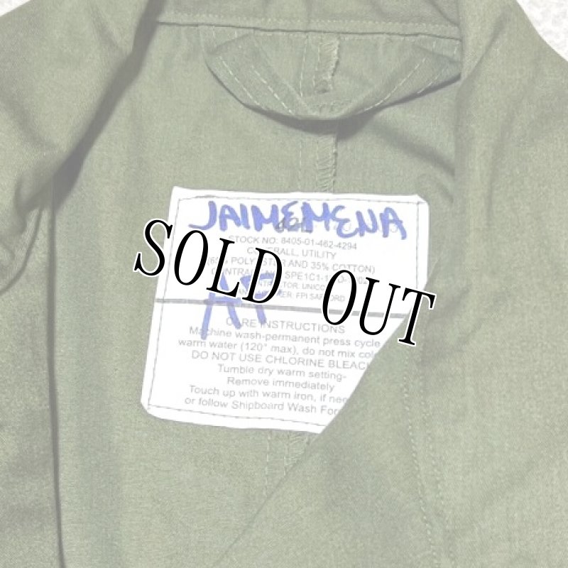 画像4: 米軍実物 カバーオール/つなぎ 42LONG OD (4)