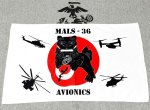 画像1: 米軍放出品 USMC　MCAS　MALS-36　AVIONICS　タオル (1)