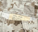 画像6: 米軍実物,USMC,デザートマーパットパンツ　S-SHORT (6)