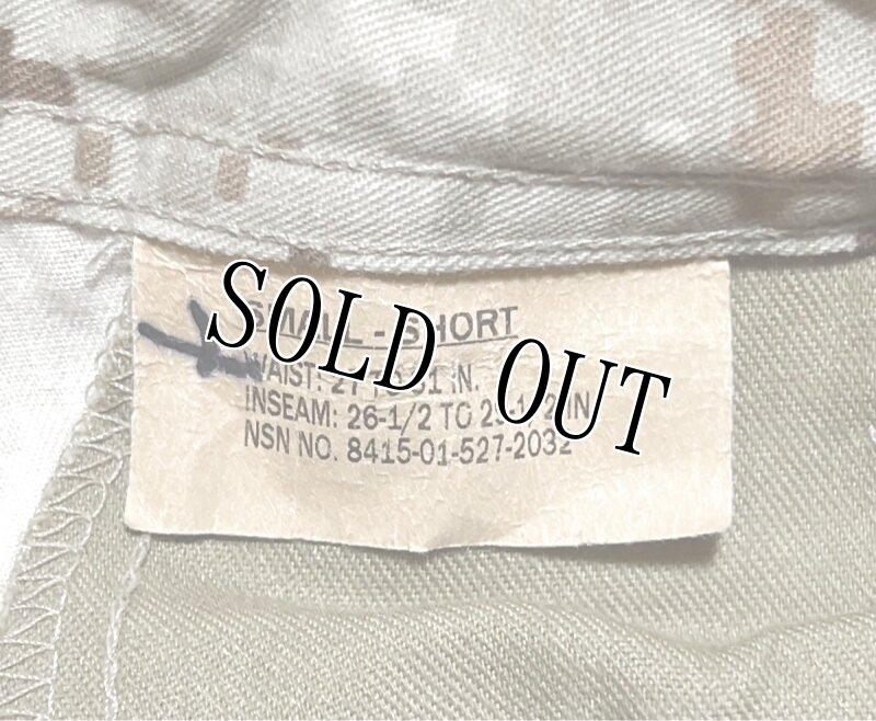 画像4: 米軍実物,USMC,デザートマーパットパンツ　S-SHORT (4)