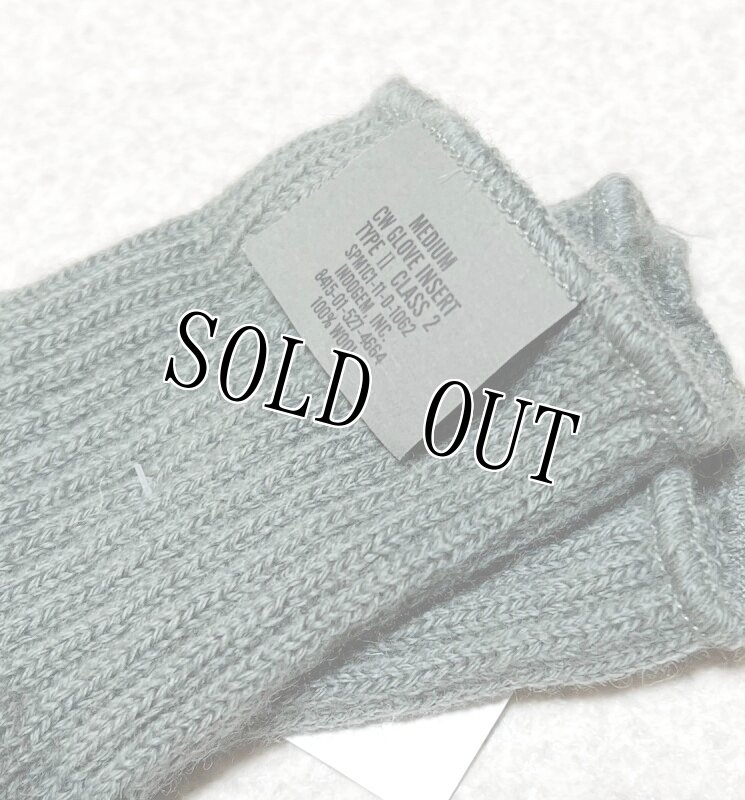 画像2: 米軍実物 GLOVE INSERT TYPEIICLASS2　軍手　グレー　MEDIUM (2)