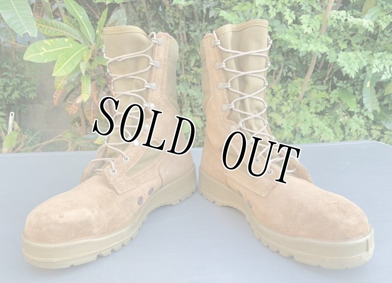 画像1: 米海兵隊実物 Billeville 550ST デザートマーパットブーツ  11 R (1)