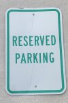 画像1: 米軍実物 RESERVED PARKING プレート (1)