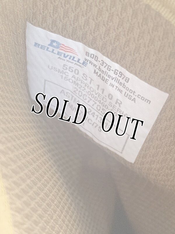 画像10: 米海兵隊実物 Billeville 550ST デザートマーパットブーツ  11 R (10)