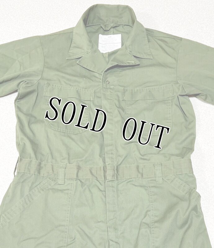 画像2: 米軍実物 カバーオール/つなぎ 44R OD (2)