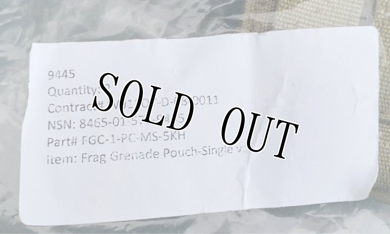 画像4: 米軍実物 EAGLE シングル   フラッグ グレネードポーチ  2-PACK  (4)