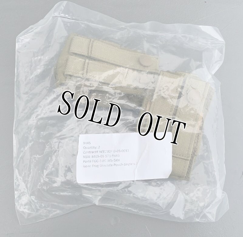 画像3: 米軍実物 EAGLE シングル   フラッグ グレネードポーチ  2-PACK  (3)
