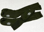 画像1: 米軍実物 GI　ブーツソックス OD 　3P　MEDIUM (1)