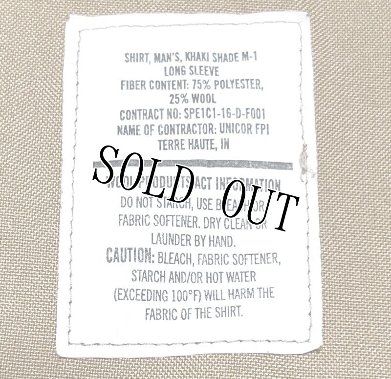 画像3: 米軍放出品,USMC　サービスドレスシャツ　16×34 (3)