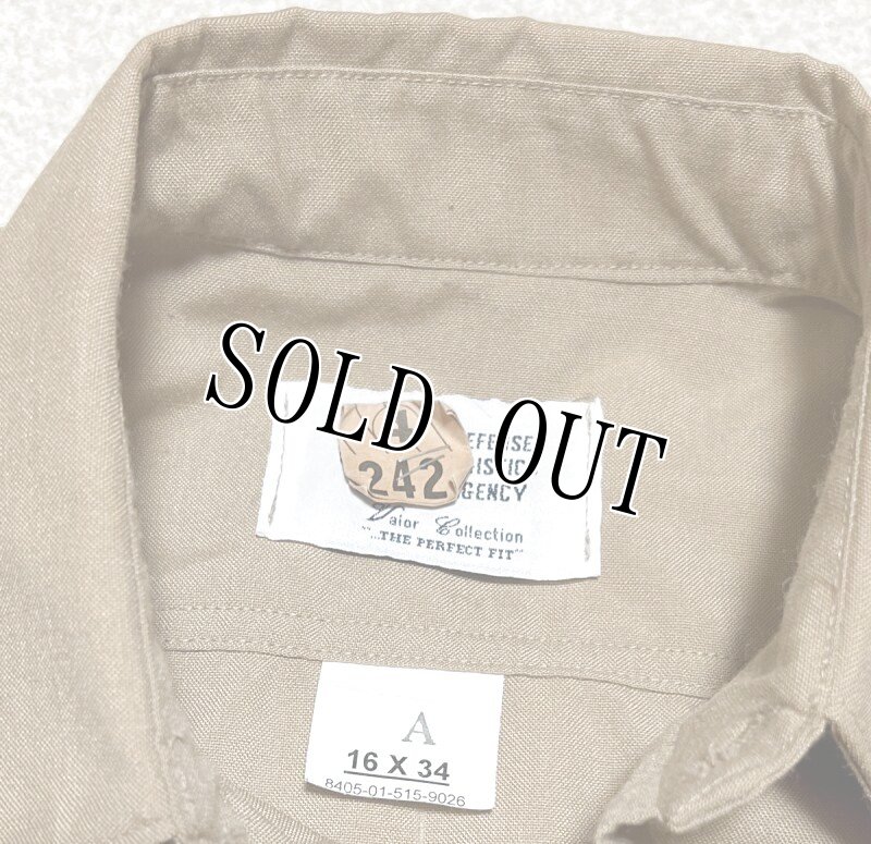 画像4: 米軍放出品,USMC　サービスドレスシャツ　16×34 (4)