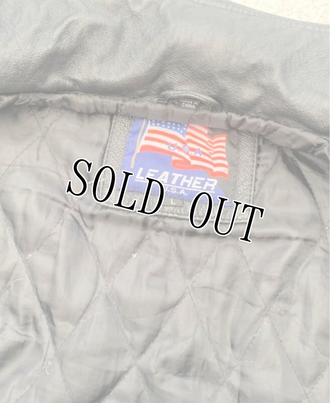 画像16: 米軍放出品 US MARINES レザー ジャケット (16)