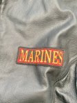 画像6: 米軍放出品 US MARINES レザー ジャケット (6)