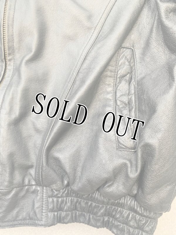 画像4: 米軍放出品 US MARINES レザー ジャケット (4)