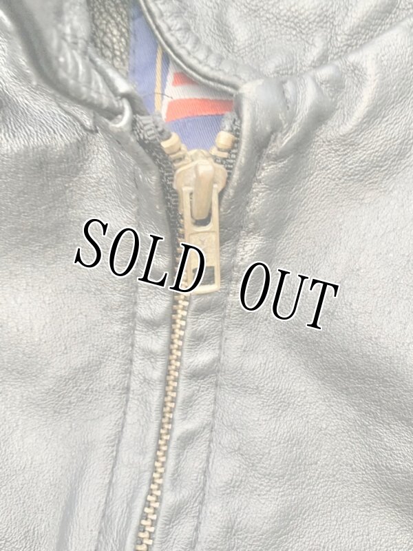 画像3: 米軍放出品 US MARINES レザー ジャケット (3)