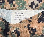 画像3: 海兵隊実物 USMC　ウッドマーパットパンツ　MEDIUM-LONG (3)