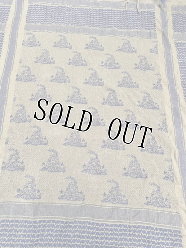 画像2: 米軍放出品 OD スカーフ アフガンストール ターバン ガズデンスネーク (2)