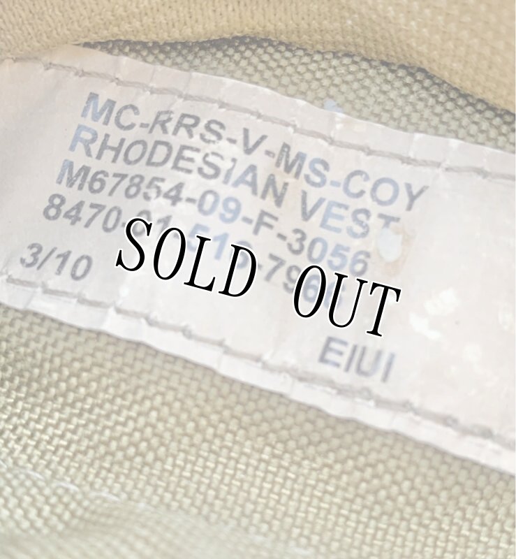 画像14: 海兵隊実物 MARSOC RRV ローデシアン リーコンベスト コヨーテ   (14)