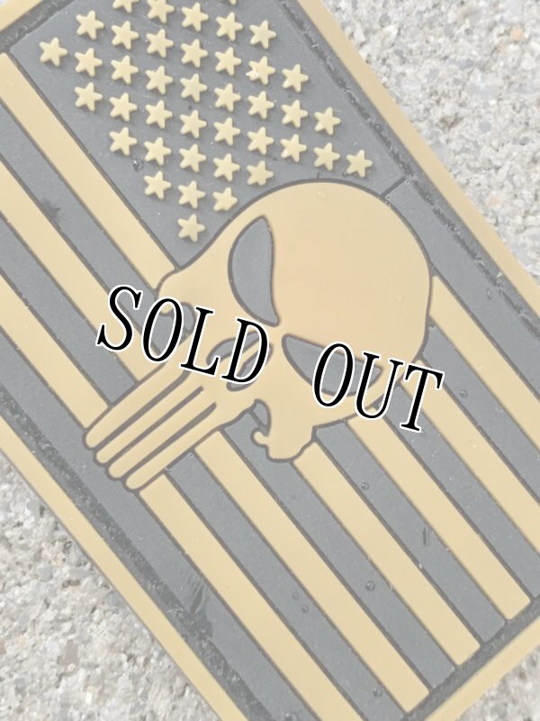 画像2: 米軍放出品 ミリタリーパッチ  スカル  ラバー製 (2)