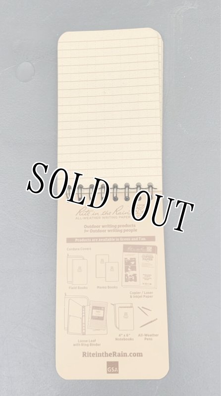画像4: 米軍実物 Rite In the Rain 防水タクティカル ノートブック (4)