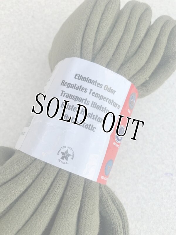 画像3: 米軍実物 GI ブーツソックス OD  3P LARGE (3)