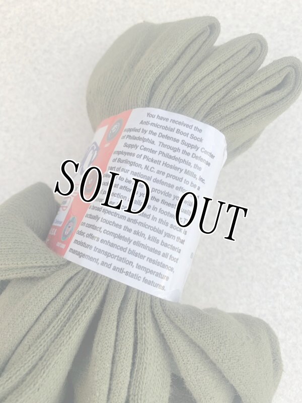 画像5: 米軍実物 GI ブーツソックス OD  3P LARGE (5)