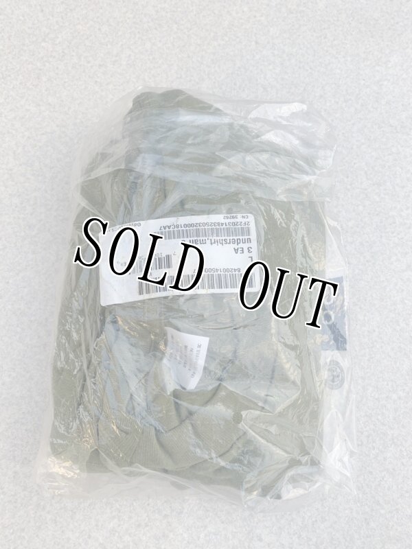 画像4: 米軍放出品 UNDERSHIRT MAN'S 3P OD LARGE (4)