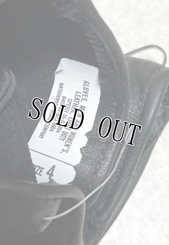 画像4: 米軍実物 LEATHER LIGHT DUTY レザーグローブ 4 (4)