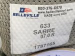 画像12: 米軍実物 Belleville 633 SABRE   アサルト コンバット ブーツ 7 R (12)