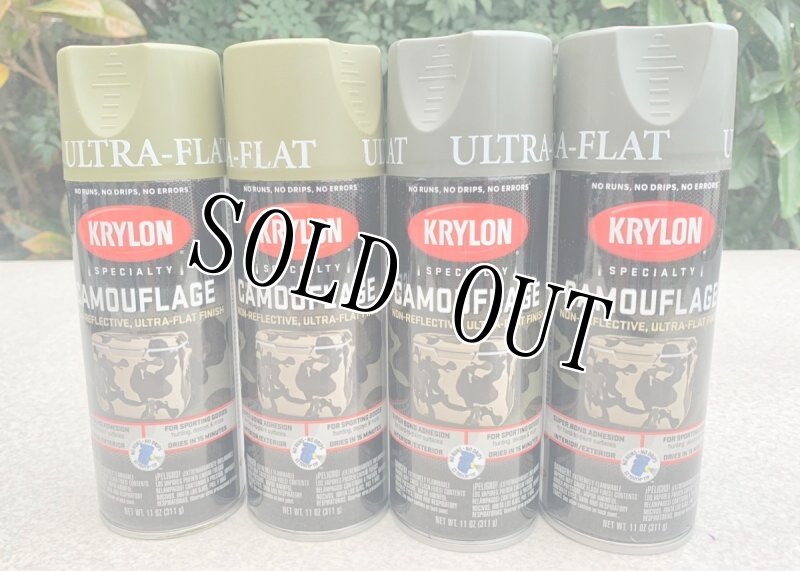 画像1: 米軍放出品 KRYLON ペイントスプレー 4本セット (1)