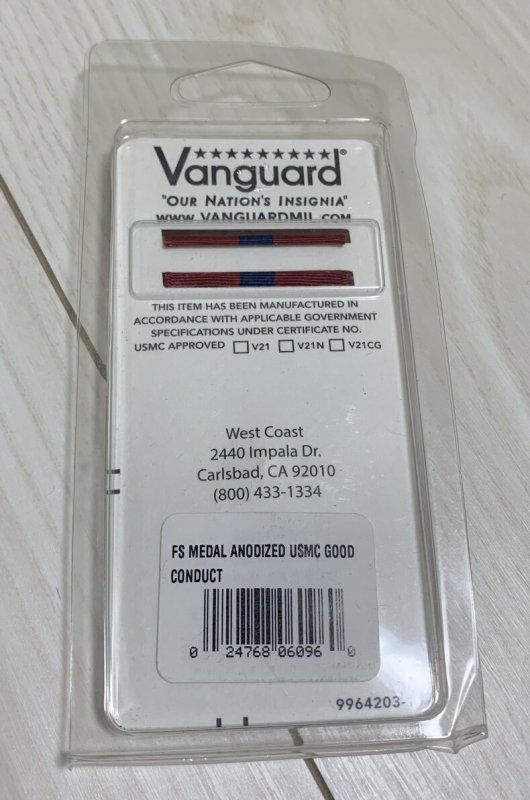 画像5: 米軍放出品 FS MEDAL ANODIZED USMC GOOD CONDUCT  (5)