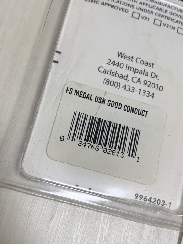 画像6: 米軍放出品 FS MEDAL ANODIZED USN GOOD CONDUCT  (6)