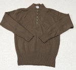 画像1: 米軍放出品,ブラウンセーター　MEDIUM　38-40 (1)