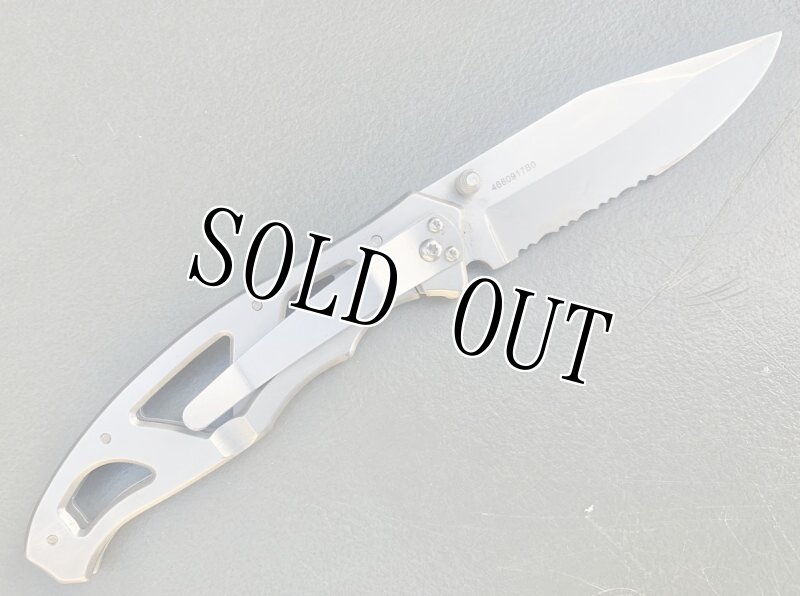 画像3: 米軍放出品 GERBER パラフレームII ガーバー ナイフ ツール【ステンレス】スケルトンハンドル  (3)