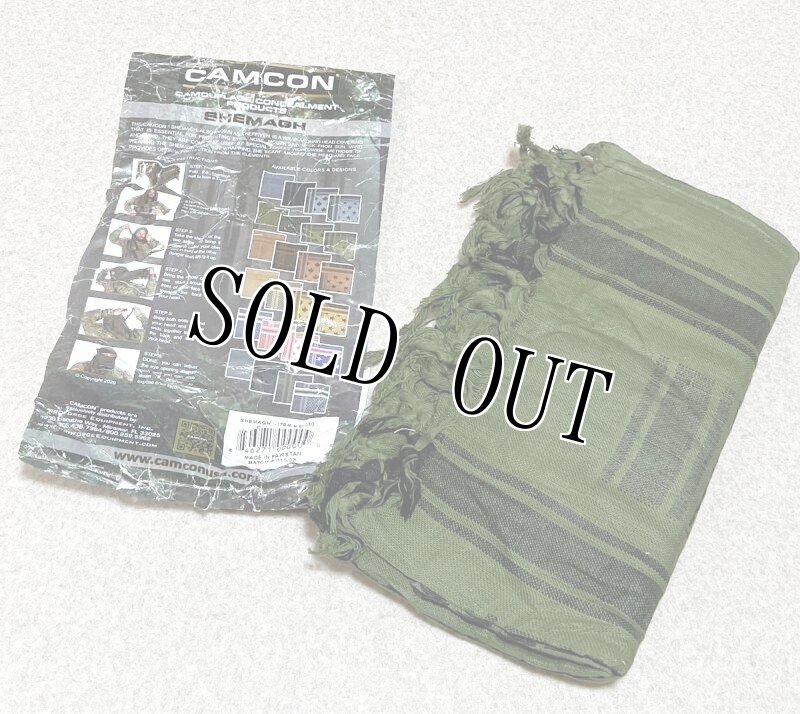 画像2: 米軍放出品 CAMCON  SHEMAGHS OD スカーフ アフガンストール ターバン  (2)