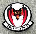 画像1: 米軍実物　US AIR FORCE　第44　戦闘飛行隊ワッペン　44th　Fighter Squadoron (1)