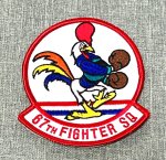 画像1: 米軍実物　US AIR FORCE　第67　戦闘飛行隊ベルクロワッペン　67th　Fighter Squadoron (1)