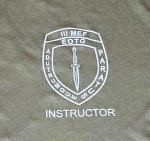 画像2: 米軍放出品　USMC III　MEF EOTG　Tシャツ　OD (2)