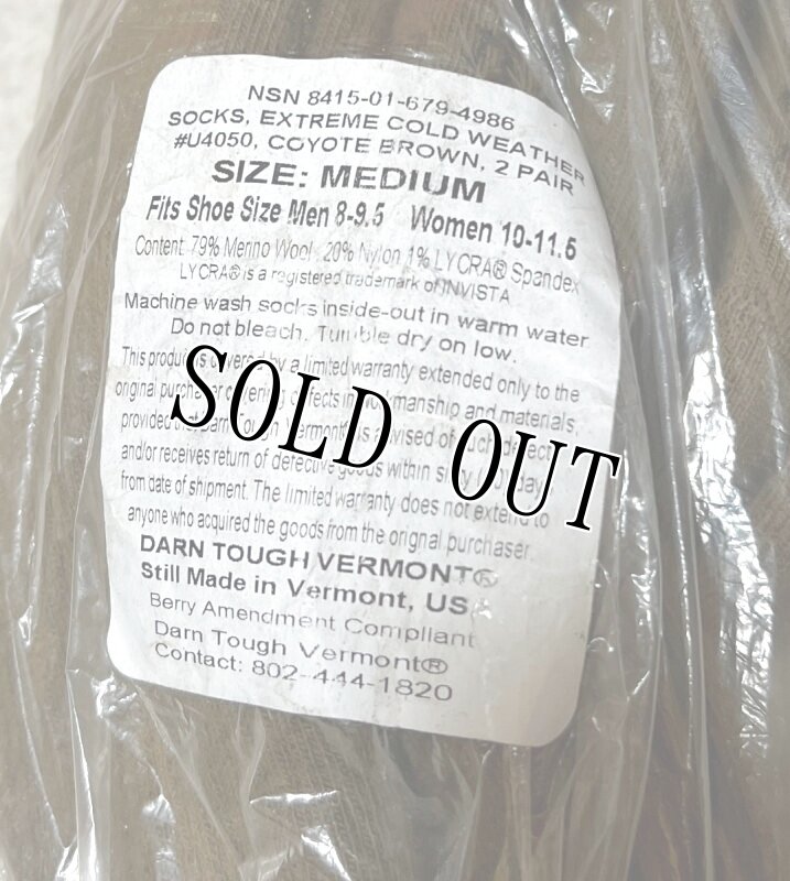 画像3: 海兵隊実物 ブーツ ソックス 2P コヨーテ　MEDIUM (3)