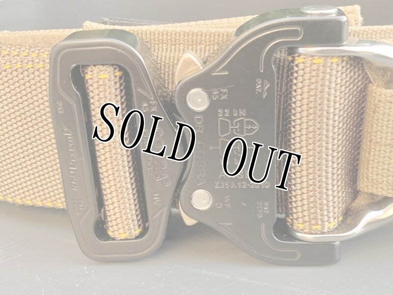 画像4: 海兵隊実物 オードナンス製 MOLLE SYSTEM D-RING   タクティカル ガンファイターベルト  CB LARGE (4)