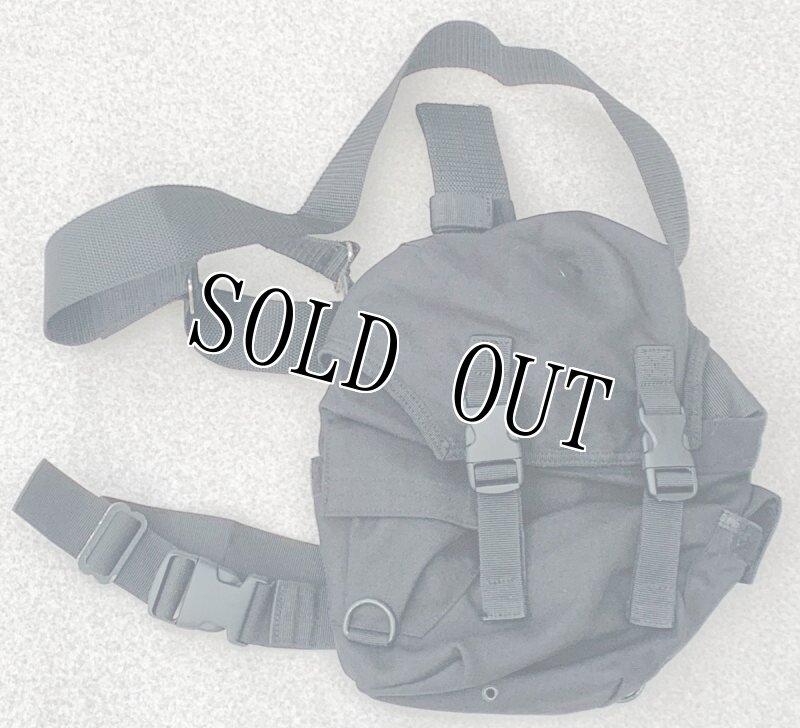 画像2: 米軍放出品 ドロップレッグ ダンプポーチ ブラック (2)