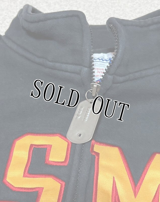 画像3: 米軍放出品 USMC チャンピオン フルジップスウェットジャケット LARGE (3)