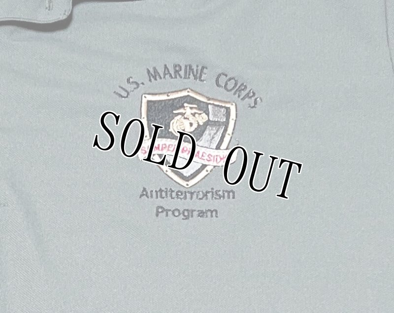 画像2: 米軍放出品 USMC 刺繍ポロTシャツ X LARGE (2)
