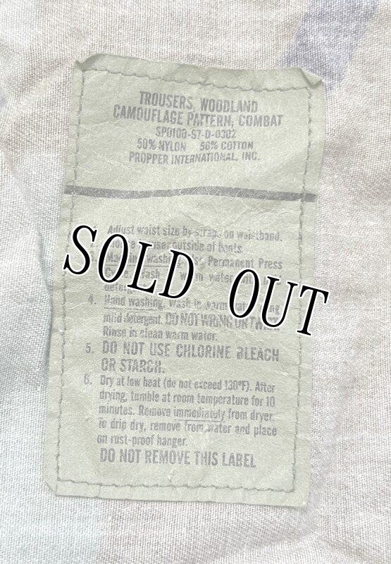 画像6: 米軍実物 ウッドランドカモ 迷彩パンツ LARGE-REGULAR (6)