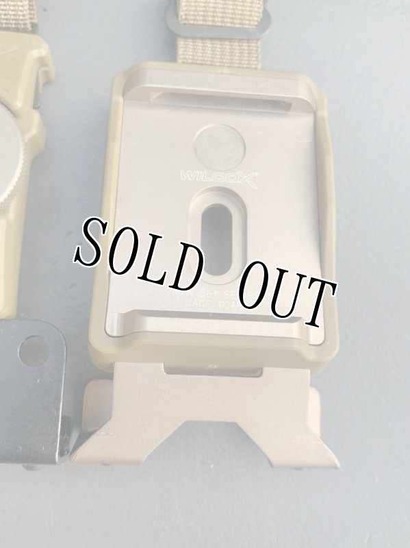 画像2: 米軍実物 WILCOX ブラケット ヘルメット ナイトビジョン ストラップ セット ACH MICH   (2)