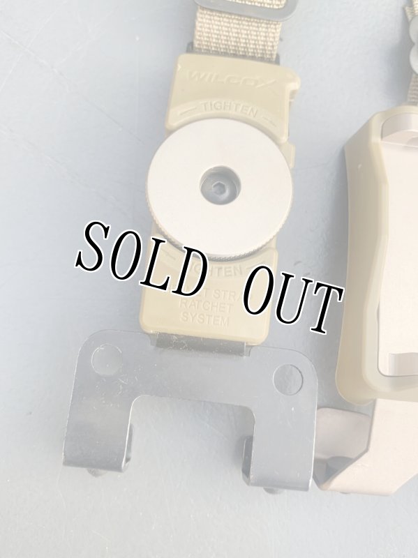 画像4: 米軍実物 WILCOX ブラケット ヘルメット ナイトビジョン ストラップ セット ACH MICH   (4)