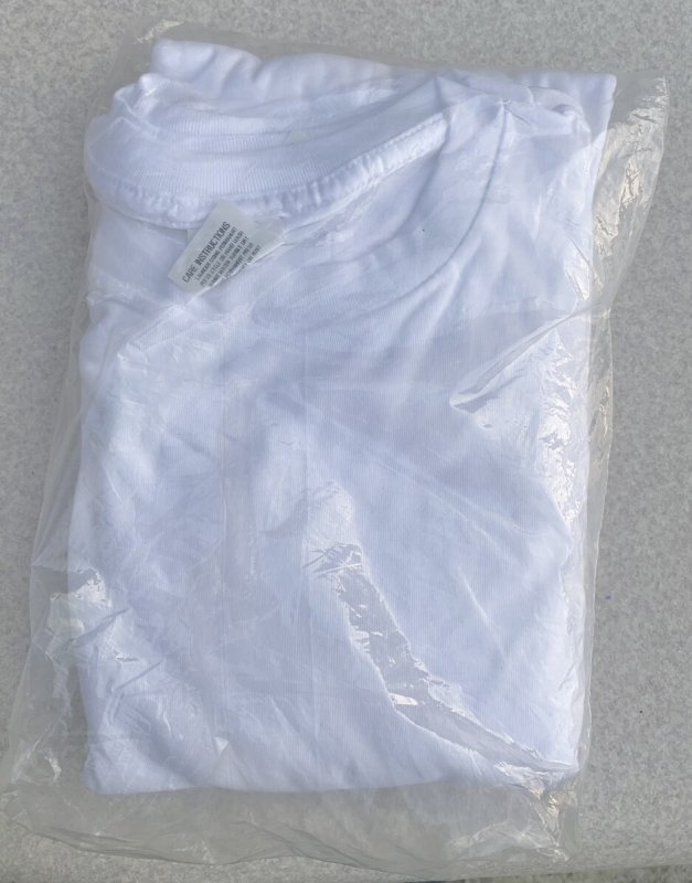 画像2: 米軍実物 UNDERSHIRT Crew Neck WHITE 3P  (2)