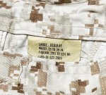 画像3: 米軍実物,USMC,デザートマーパットパンツ　L-REGULAR (3)