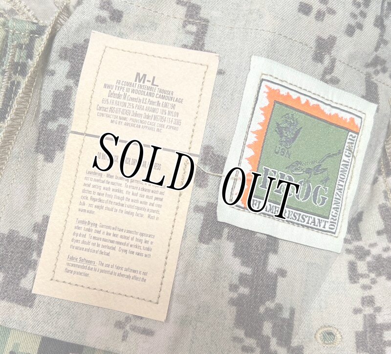 画像4: 米軍実物　FROG　US NAVY,　AOR2　コンバットパンツ　TYPEIII　M-LONG (4)