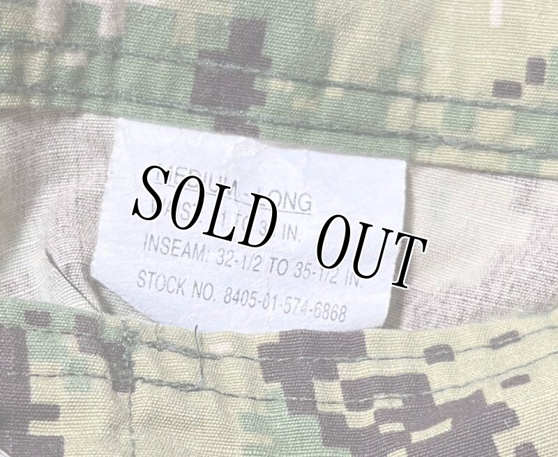 画像4: 米軍実物,US NAVY,　AOR2　NUW　迷彩パンツ　TYPEIII　MEDIUM-LONG (4)